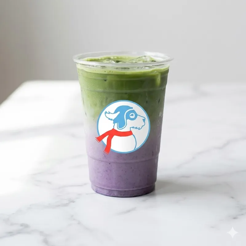 Iced Blueberry Matcha