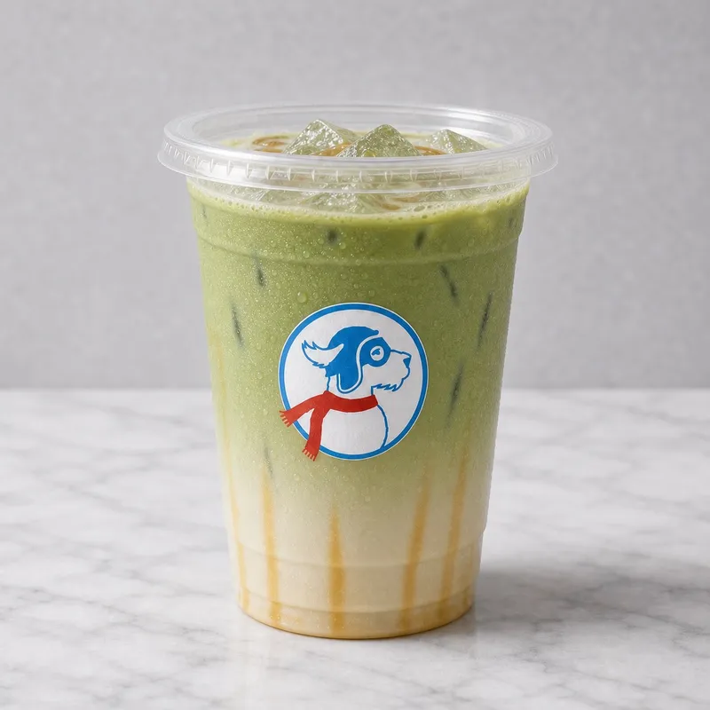 Iced Caramel Matcha