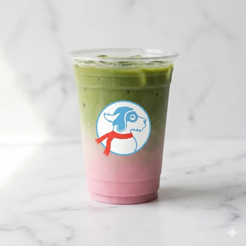 Iced Dragonfruit Matcha